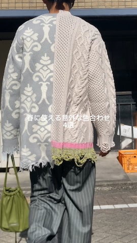 「アイテム（バンダナ/スカーフ）」を使った、soshunさん（メンズ・169cm）の春コーディネート