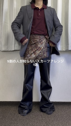 「アイテム（ポロシャツ）」を使った、soshunさん（メンズ・169cm）の春コーディネート
