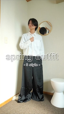 「アイテム（トレンチコート）」を使った、soshunさん（メンズ・169cm）の春コーディネート