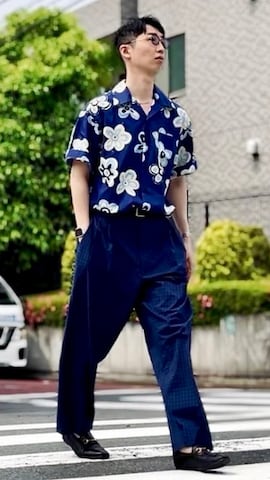「アイテム（ブレスレット）」を使った、yan4kenさん（メンズ・185cm）の春コーディネート