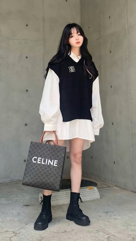 「アイテム（パンツ）」を使った、poyoさん（レディース・161cm）の秋コーディネート