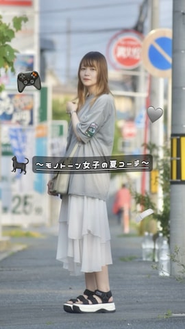 「アイテム（スマホケース/カバー）」を使った、雅さん（レディース・159cm・20代）の夏コーディネート