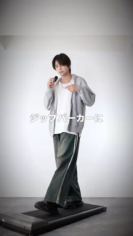「アイテム（パーカー）」を使った、犬飼京 inukai keiさん（メンズ・183cm）の夏コーディネート