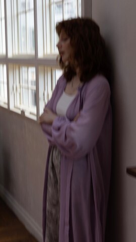 「アイテム（シャツワンピース、パープル系）」を使った、feepurさん（レディース・167cm）の夏コーディネート