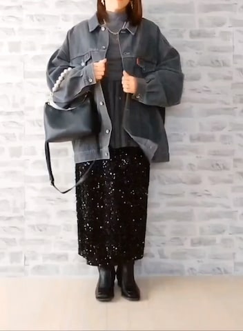 しまむらのピアス（両耳用）を使ったrinrisoraさんのファッション動画