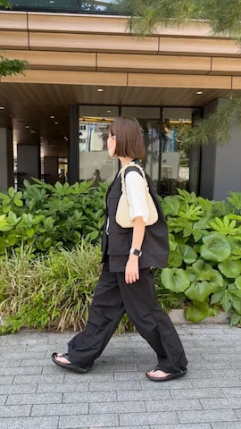 flanerのベストを使ったukiさんのファッション動画