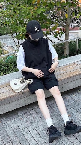 flanerのベストを使ったukiさんのファッション動画