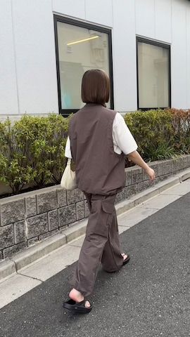 flanerのベストを使ったukiさんのファッション動画