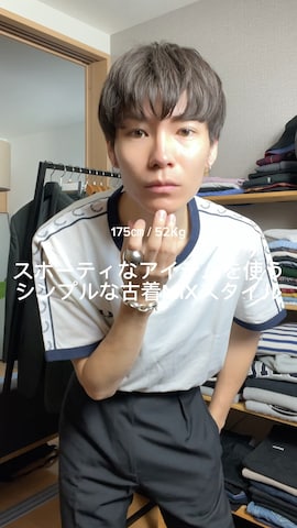 CELINEのスラックスを使ったTsuguya/KwonSayaさんのファッション動画