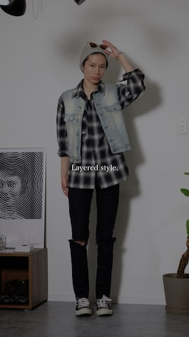 FOUND GOODのアイテムを使ったTsuguya/KwonSayaさんのファッション動画