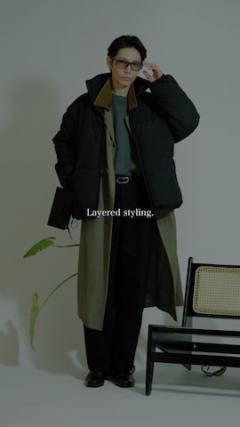 「アイテム（財布）」を使った、Tsuguya/KwonSayaさん（メンズ・175cm）の秋コーディネート