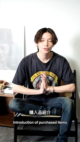 「Bleme（ブレム）のアイテム（デニムパンツ）」を使った、Tsuguya/KwonSayaさん（メンズ・175cm）の春コーディネート