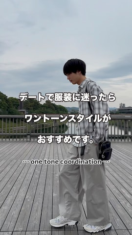 「アイテム（イヤーカフ）」を使った、uchiさん（メンズ・177cm）の春コーディネート