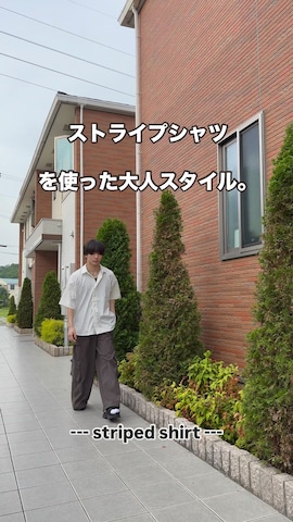「アイテム（サンダル）」を使った、uchiさん（メンズ・177cm・20代）の春コーディネート