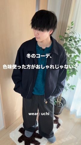 Adoon plainのトップスを使ったuchiさんのファッション動画