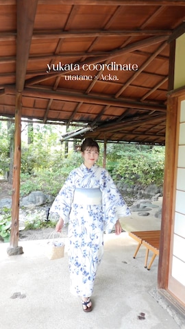 「アイテム（浴衣）」を使った、yuiさん（レディース・159cm）の夏コーディネート