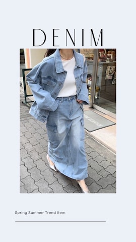 デニムスカートを使ったreedit_officialさんのファッション動画