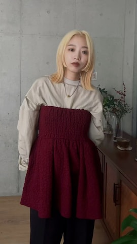 「アイテム（マスカラ）」を使った、ERIさん（レディース・156cm）の冬コーディネート