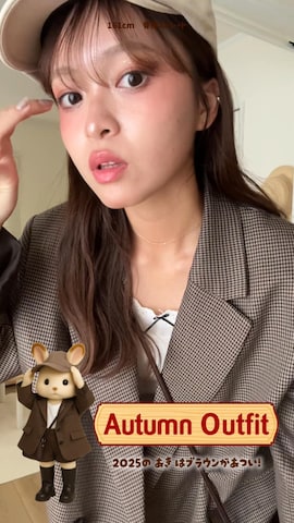 「アイテム（ジャケット/アウター）」を使った、た さ か も も かさん（レディース・161cm）の秋コーディネート