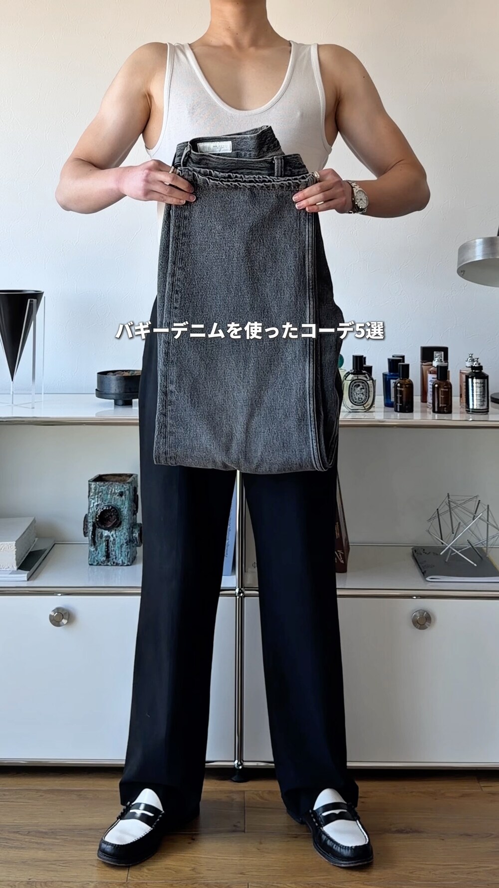 LURAKU】 Synthetic Leather Rope Handle Bag / シンセティックレザー