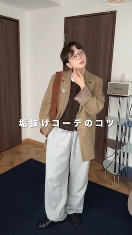 「JEANASIS（ジーナシス）のアイテム」を使った、kinoko.さん（レディース・157cm）の秋コーディネート