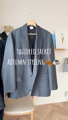 テーラードジャケットを使ったkinoko.さんのファッション動画