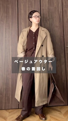 「アイテム（ヘアピン）」を使った、kinoko.さん（レディース・157cm）の春コーディネート