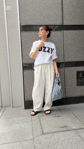 「アイテム（エコバッグ/サブバッグ）」を使った、granさん（レディース・155cm）の秋コーディネート