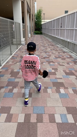 「アイテム（Tシャツ/カットソー）」を使った、HeROさん（キッズ・120cm）の秋コーディネート
