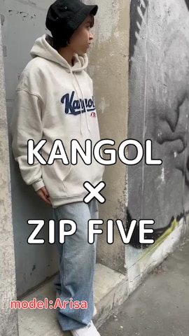 KANGOLのパーカーを使ったZIP FIVE【Official】さんのファッション動画