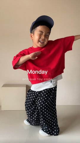 「ショートパンツ」｜「アイテム（オールインワン・サロペット）」を使った、ma-kunさん（キッズ・100cm）の夏コーディネート