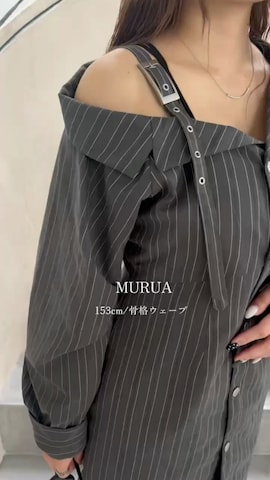 「MURUA（ムルーア）のアイテム（ワンピース/ドレス）」を使った、横幕学美さん（レディース・153cm）の秋コーディネート