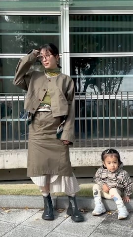「30代」｜small humanさん（レディース・152cm）の秋コーディネート