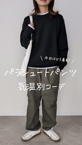 「アイテム（カーゴパンツ）」を使った、HALさん（レディース・162cm）の冬コーディネート
