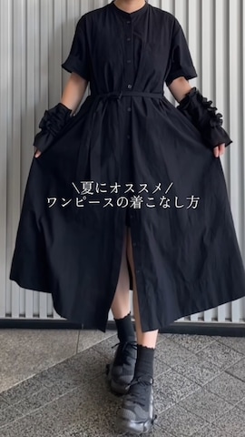 「アイテム（シャツワンピース）」を使った、MIHOさん（レディース・153cm）の夏コーディネート