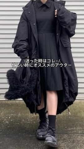 クティールとレトロ チェックリボンビスチェセットフリル襟ワンピース ブラック kutir（クティール）の「【クティールとレトロ】チェックリボン