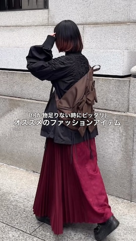 「アイテム（ノーカラージャケット）」を使った、MIHOさん（レディース・153cm）の秋コーディネート