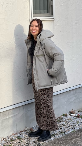 Confirmのダウンジャケット/コートを使ったあみぃさんのファッション動画