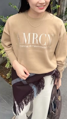 ストール/ショールを使ったKanna_Kさんのファッション動画