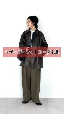 「アイテム（スリッポン）」を使った、OKIRIさん（レディース・161cm）の秋コーディネート