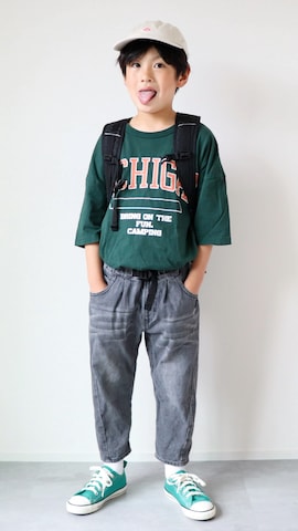「SHIPS（シップス）のアイテム」を使った、KISA / SANAさん（キッズ・123cm）の夏コーディネート