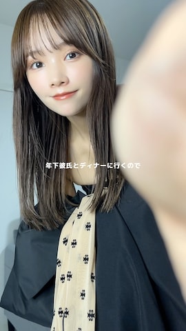 「nouvellemoi（ヌーベルモイ）のアイテム」を使った、Harukaさん（レディース・158cm）の秋コーディネート