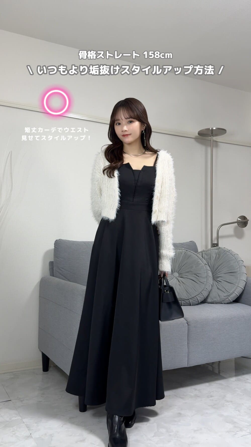 MAISON SPECIAL ボタンスリットチェックキャミワンピース ブラック MAISON SPECIAL（メゾンスペシャル）の「Button Slit Checkered