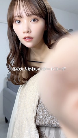 「クリスマスコーデ」｜「アイテム（ワンピース/ドレス）」を使った、Harukaさん（レディース・158cm）の秋コーディネート