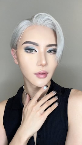 「アイテム（フェイスパウダー）」を使った、GYUTAEさん（メンズ・183cm）の秋コーディネート