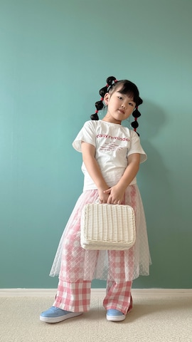 「アイテム（リング）」を使った、Hanさん（キッズ・120cm）の夏コーディネート