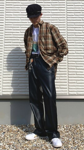 「アイテム（キャスケット）」を使った、ぐりさん（メンズ・170cm・10代）の秋コーディネート