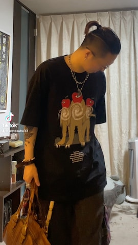 「アイテム（ウォレットチェーン）」を使った、WATASABUさん（メンズ・165cm・30代）の夏コーディネート