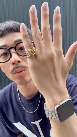 「アイテム（リング）」を使った、るじさん（メンズ・170cm・20代）の秋コーディネート