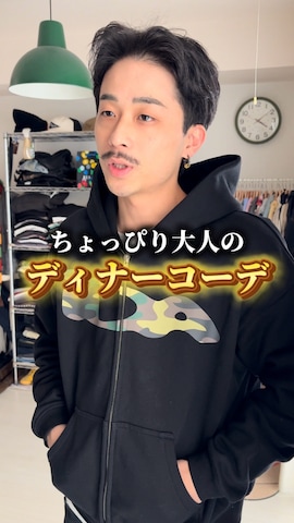 ネクタイを使ったるじさんのファッション動画